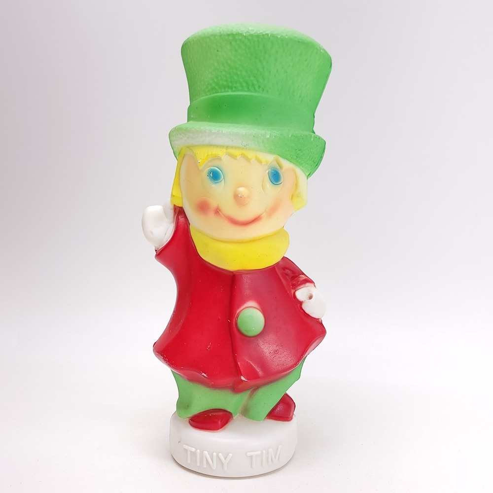 Vintage 1972 Empire Tiny Tim Blow Mold 13" Christmas Figure Carolina Enterprises